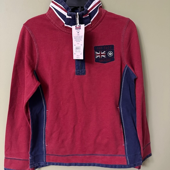 Fat Face Tops - Fat Face Arlie Sweatshirt Women’s 6 Union Jack United Kingdom Limited Edition